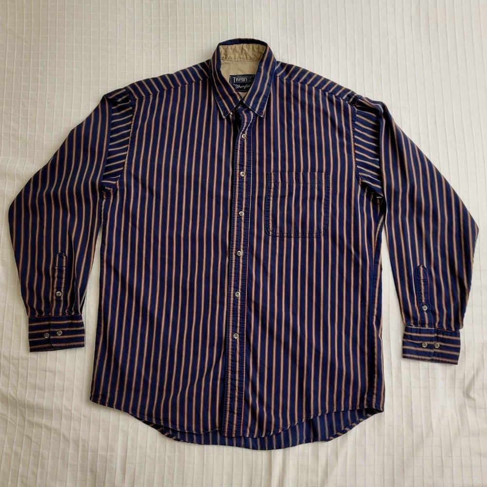 Wrangler "TwentyX" casual long sleeve button down shirt. Size L. - Picture 1 of 9